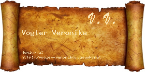 Vogler Veronika névjegykártya